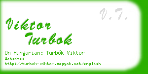 viktor turbok business card